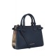 Borsa media a quadri House Check Blu scuro imitazioni perfette