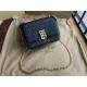 Replica 1:1 Borsa TB piccola in pelle di agnello con monogramma trapuntato nera Outlet Borsa TB piccola in pelle di agnello con monogramma trapuntato nera imitazioni perfette