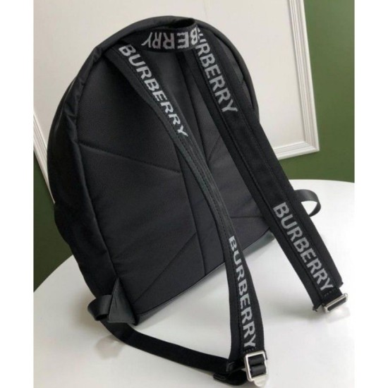 Zaino in nylon stampa logo Nero imitazioni perfette