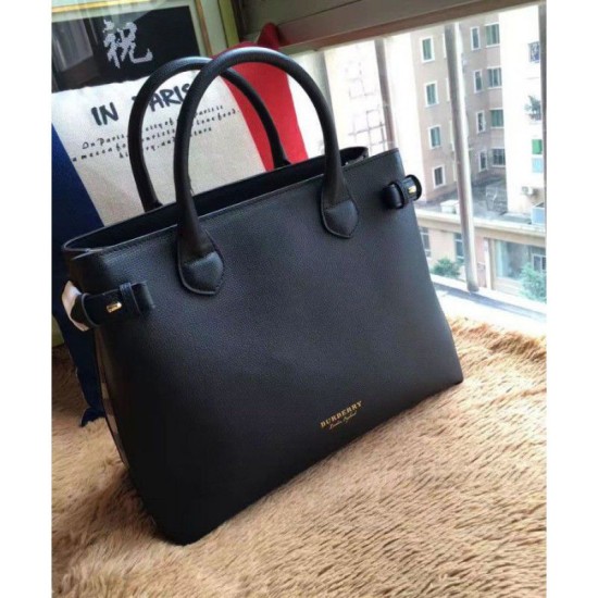 Borsa media a quadri House Check nera imitazioni perfette