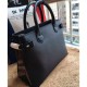 Borsa media a quadri House Check nera imitazioni perfette