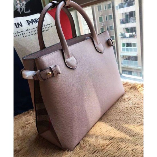 Borse Replica media a quadri House Check Rosa imitazioni perfette