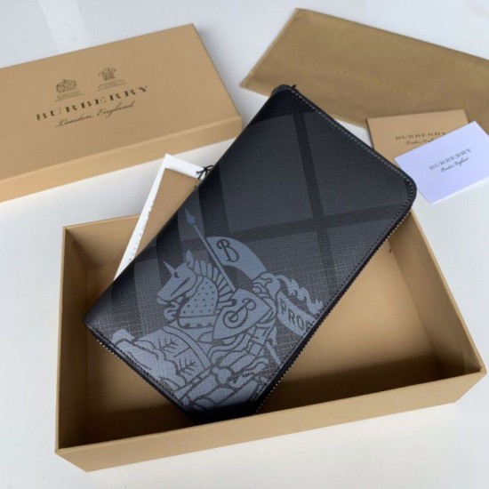 London Portafoglio uomo a quadri nero imitazioni perfette