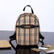 Zaino piccolo in nylon con motivo Vintage check marrone imitazioni perfette