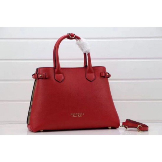 Riproduzione Fedele Baby Banner House Check Borse Rosso imitazioni Replica Alta Qualità Baby Banner House Check Borse Rosso