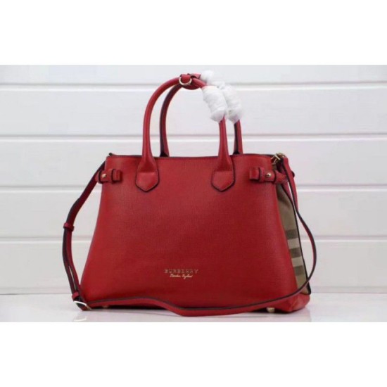 Riproduzione Fedele Baby Banner House Check Borse Rosso imitazioni Replica Alta Qualità Baby Banner House Check Borse Rosso