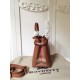 Replica Alta Qualità Banner House Check Tote Borse Marrone