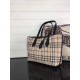 Replica Alta Qualità Haymarket Check Reversible Tote Borse Nero