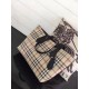 Replica Alta Qualità Haymarket Check Reversible Tote Borse Nero
