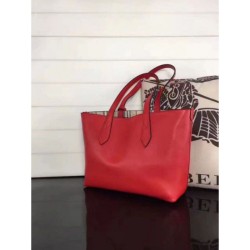 Haymarket Check Reversible Tote Borse Rosso