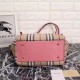 Riproduzione Fedele Haymarket Check Tote Borse 8886 Rosa imitazioni Replica Alta Qualità Haymarket Check Tote Borse 8886 Rosa