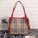 Riproduzione Fedele Haymarket Check Tote Borse 8886 Rosso imitazioni Replica Alta Qualità Haymarket Check Tote Borse 8886 Rosso