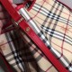 Riproduzione Fedele Haymarket Check Tote Borse 8886 Rosso imitazioni Replica Alta Qualità Haymarket Check Tote Borse 8886 Rosso