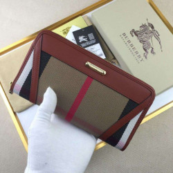 Qualità superiore replica House Check Portafoglio B8849 Marrone