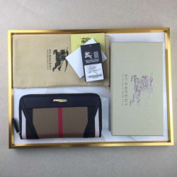Alta gamma replica House Check Portafoglio B8849 Nero
