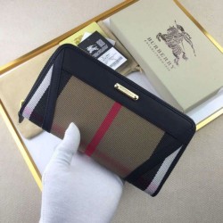 Replica Alta Qualità Alta gamma replica House Check Portafoglio B8849 Nero