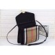 Replica Alta Qualità Macken House Check Crossbody Borse Nero