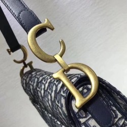 Borsa da Saddle Christian Dior M0446 Blu Scuro Dupe Perfetta Cloni Firmate Borsa da Saddle Christian Dior M0446 Blu Scuro imitazioni