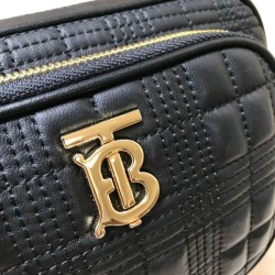 Cloni Firmate Burberry Borsa per fotocamera trapuntata piccola nera imitazioni