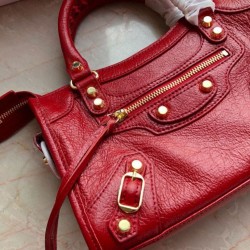 Balenciaga 295S Classic Mini City Gold Red Balenciaga 295S Classic Mini City Gold Red