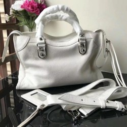 Borsa Balenciaga Classic Metallic Edge City agnello bianca Dupe Perfetta Cloni Firmate Borsa Balenciaga Classic Metallic Edge City agnello bianca imitazioni