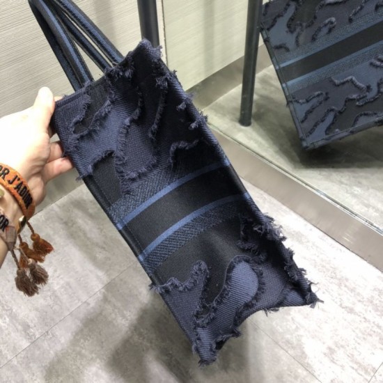 Christian Dior Oversize Book Shopping Borse Blu scuro Dupe Perfetta Cloni Firmate Christian Dior Oversize Book Shopping Borse Blu scuro imitazioni