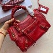 Balenciaga 295S Classic Mini City Gold Red