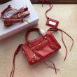 Balenciaga 295S Classic Mini City Gold Red