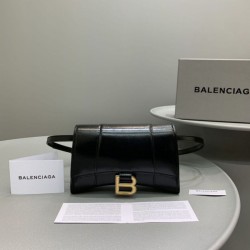Cloni Firmate Balenciaga Hourglass Beltbag Nero imitazioni