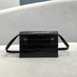 Balenciaga Sharp XS Marsupio vitello lucida goffrata coccodrillo