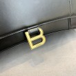Borsa a tracolla media Clessidra Balenciaga nera