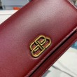 Borsa a tracolla Satchel Sharp XS Balenciaga Bordeaux