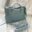 Borse Firmate Replica Balenciaga Classic Metallic Edge City agnello azzurra