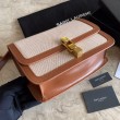 Borsa in pelle liscia YSL Saint Laurent Carre