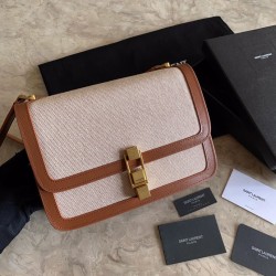 Cloni Firmate Borsa in pelle liscia YSL Saint Laurent Carre imitazioni