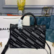 Borsa logo Balenciaga Manico Allover chiaretto Borsa logo Balenciaga Manico Allover chiaretto