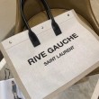 Borsa tote YSL Saint Laurent Rive Gauche Beige