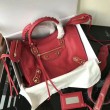 Borse Balenciaga Classic Metallic Edge City agnello