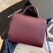 Claret borsa media Yand Saint Laurent Cassandra