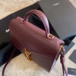 Claret borsa media Yand Saint Laurent Cassandra