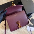 Claret borsa media Yand Saint Laurent Cassandra