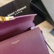 Claret borsa media Yand Saint Laurent Cassandra