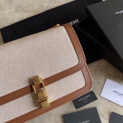 Cloni Firmate Borsa in pelle liscia YSL Saint Laurent Carre imitazioni