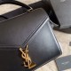 Cloni Firmate Borse Firmate Replica media Cassandra YSL Saint Laurent nera imitazioni