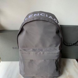 Cloni Firmate Zaino Ruota Balenciaga Nylon Grigio imitazioni