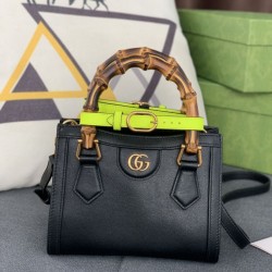 Replica Diana Mini Tote Bag ‎655661 Nero Griffate