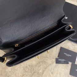 Borse Replica a tracolla YSL Saint Laurent Le Maillon nera