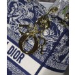Borse Imitazioni Christian Dior Medium Lady D-Lite blu scuro