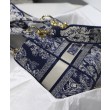 Borse Imitazioni Christian Dior Medium Lady D-Lite blu scuro