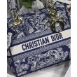 Borse Imitazioni Christian Dior Medium Lady D-Lite blu scuro
